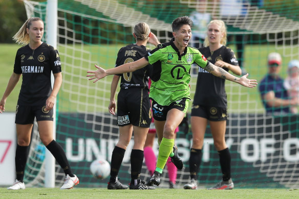 Michelle Heyman is basically the face of Canberra United.