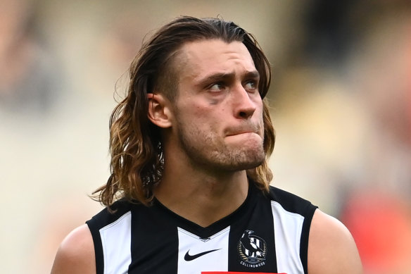 Darcy Moore will move back to defence this weekend.
