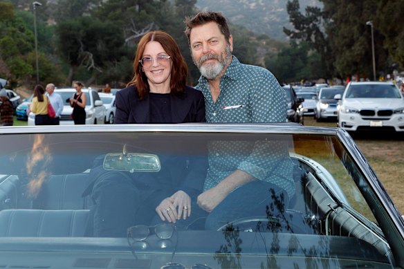 Offerman and Mullally have forged a creative partnership that spans film, television, podcasting and co-authorship.