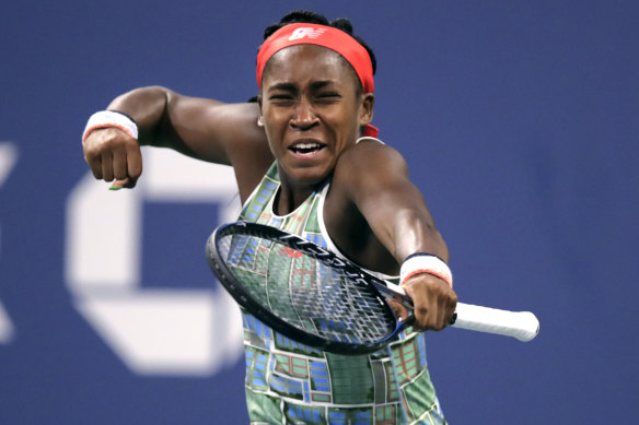 In the spotlight: Coco Gauff at the US Open.