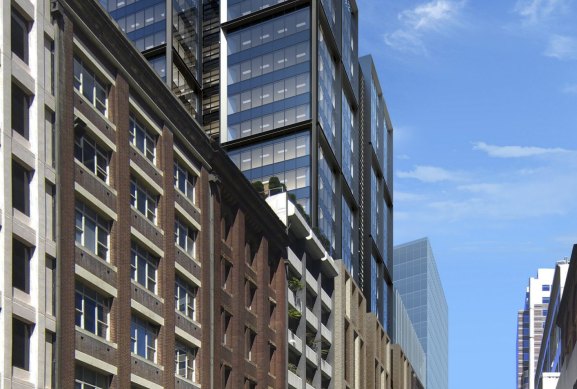 Investa Office's $110 million office tower at 151 Clarence Street, known as Barrack Place. 