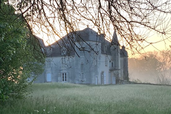 Château de La Roche-Joubert, the author’s home in France.