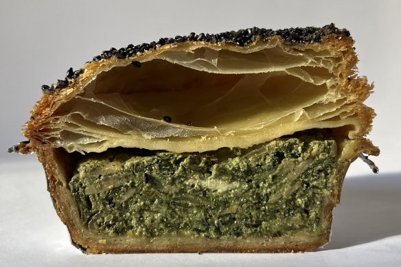 The warrigal greens pie from A.P Bakery.