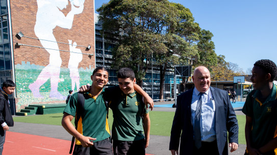 Principal of Granville Boys High School, Noel Dixon