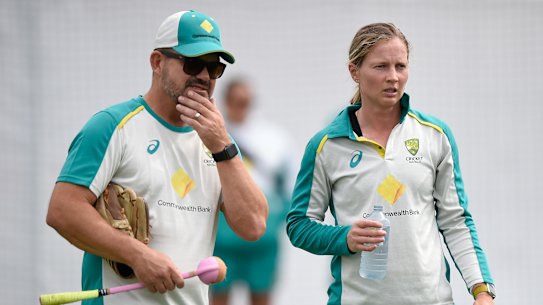 Australia’s coach Matthew Mott has formed a strong partnership with the captain Meg Lanning over five years. 