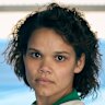 Lila McGuire as Evonne Goolagong in the ABC series Goolagong.