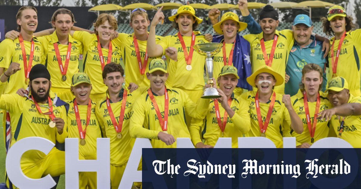 Australia beat India to win under-19 men’s cricket World Cup