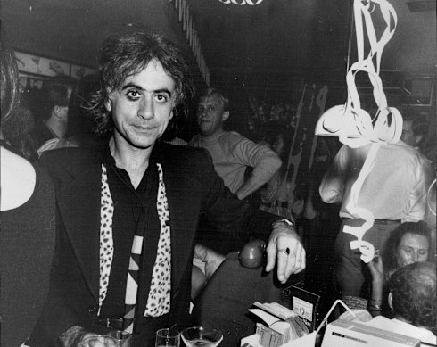 Claudia Karvan’s stepfather, Arthur, at the fifth anniversary of Arthur’s nightclub in 1983.