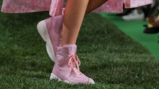 Escada's show at New York Fashion Week received some criticism for showing sneakers that missed the mark.