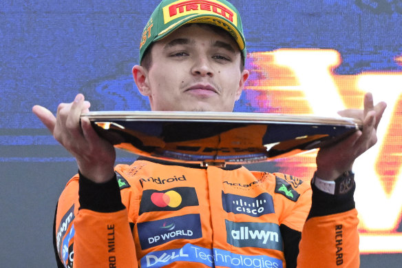 Lando Norris reflects on winning the Sir Jack Brabham trophy.