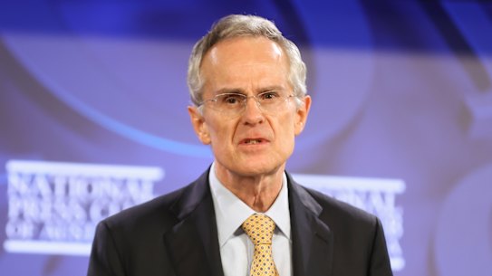 ACCC chairman Rod Sims spoke at the National Press Club of Australia in Canberra on Wednesday.