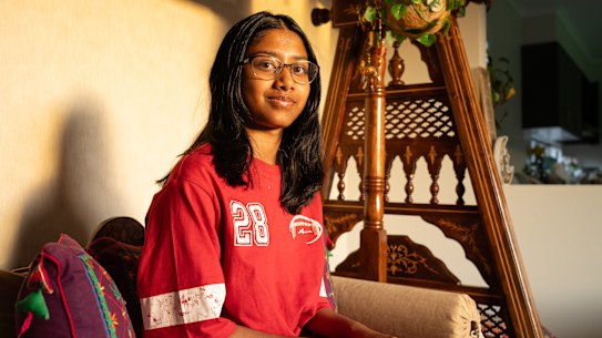 Mahin Sarker is one of thousands of students taking the 2025 selective schools test.