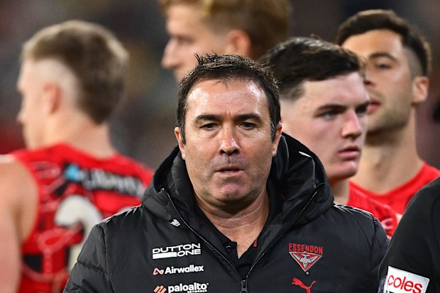 Essendon coach Brad Scott.