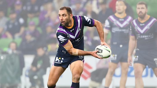 Cameron Smith in a round 10 match against the Wests Tigers in May. 