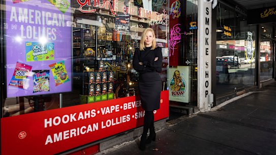 Brooke Alexander is concerned about a concentration of vape shops along Chapel Street.