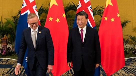 Australian prime minister Anthony Albanese bilateral meeting with President of the People’s Republic of China, Xi Jinping.