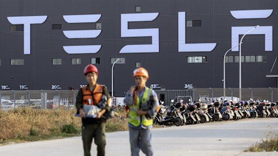 Tesla's rapid establishment and success of its China operations have helped push its share price higher.