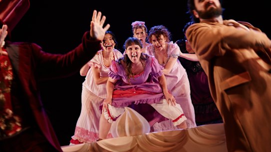 Bloomshed’s Pride and Prejudice offers a slick period parody full of brilliantly executed comic scenes.