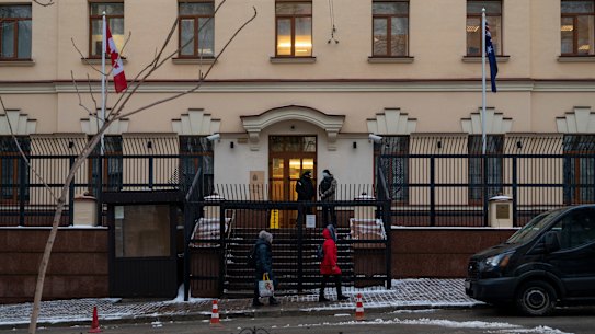 Australia’s embassy was co-located with Canada’s in Kyiv before the Russian invasion.