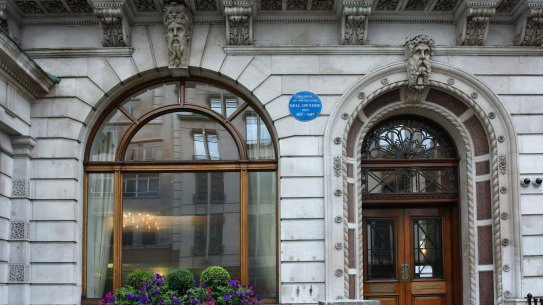 Sign of the times … blue plaques are all over London.