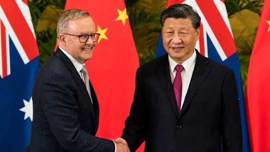 Prime Minister Anthony Albanese meets with China’s President Xi Jinping.