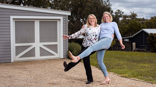 Alison Taylor (left) on Amy Touzell: "She is quite loud at times, and there was still the remnant of the idea that trainees should be seen but 
not heard. "