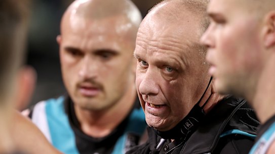 Power coach Ken Hinkley and his side are off to Victoria. 