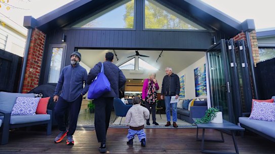 The renovated Victorian house in Brunswick.