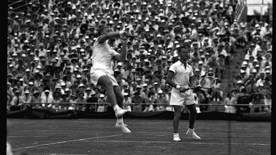 The U.S.A. won the doubles in three straight sets, but Australia won the Cup three rubbers to two.