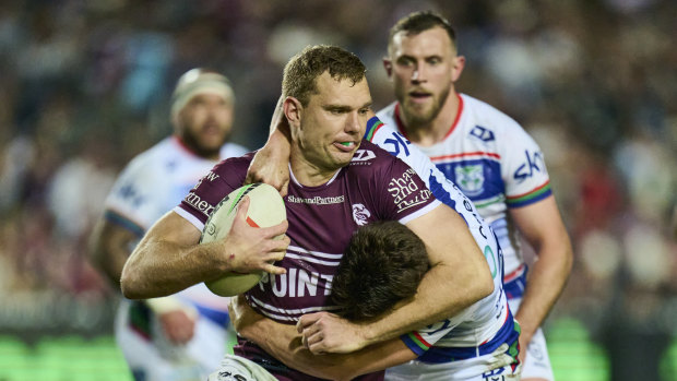 Sea Eagles ‘win ugly’ against Warriors to close in on finals berth