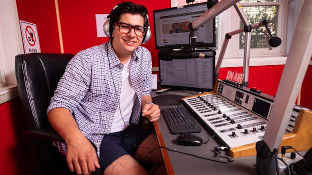 Jenson Galvin hosts a community radio show.
