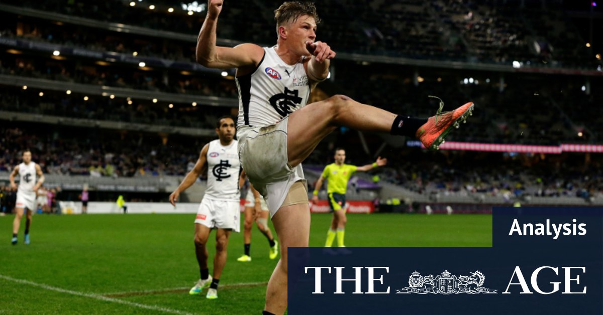 Afl 2020 Unpacking Jack Newnes After The Siren Match Winner In Carlton Blues Win Over Fremantle Dockers