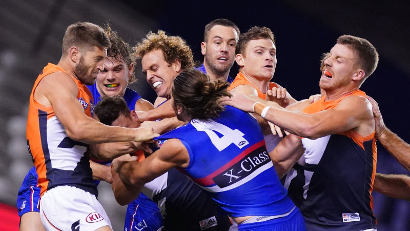 Afl 2020 Tensions Boil Over Again As Western Bulldogs Turn The