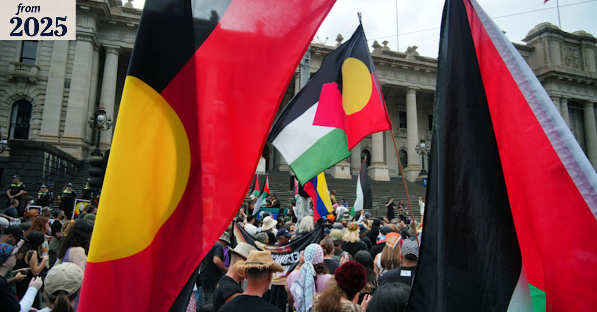 Australia Day 2025 in Melbourne: Tens of thousands join Invasion Day ...
