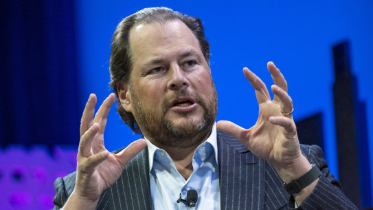 Billionaire Marc Benioff takes swipe at tech companies over data use
