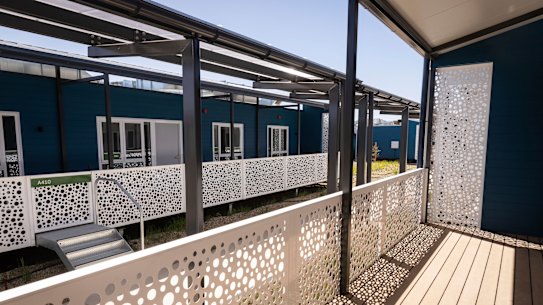 Guest rooms at the new quarantine hub in Mickleham.