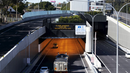 Traffic on the new M4 East has been higher than Transurban expected.