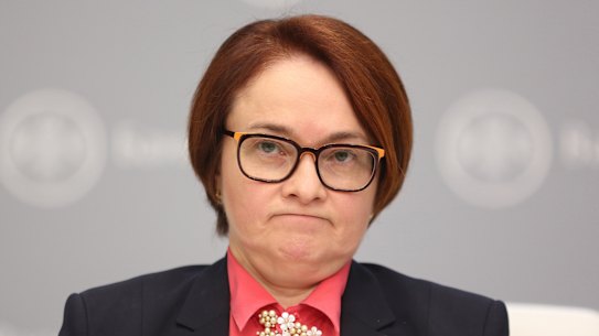 Elvira Nabiullina, governor of Russia’s central bank.