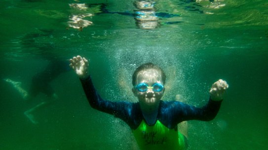 Jet Wiseman, at Mahon Pool, Maroubra.