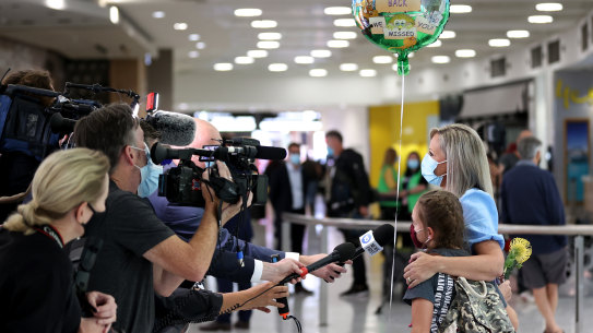 Some families have been reunited after Australia eased its international border restrictions, but a blowout in visa processing times has left others still waiting.