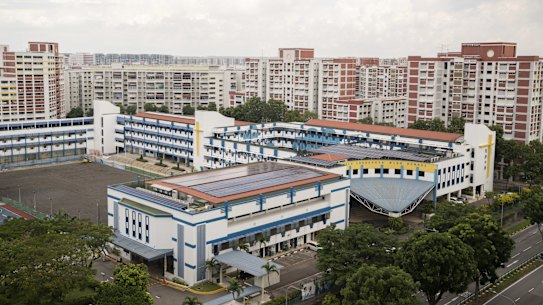 Housing and Development Board public housing estates in Singapore’s Hougang area