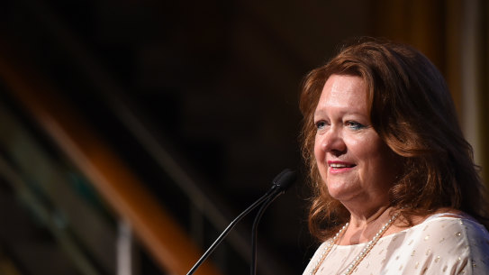 Chairman of Hancock Prospecting Gina Rinehart. 