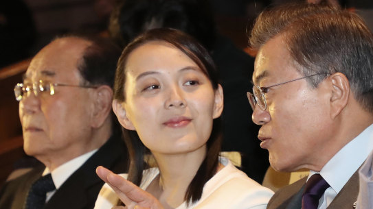 Proximity to power: Kim Jong-un's sister, Kim Yo-jong.