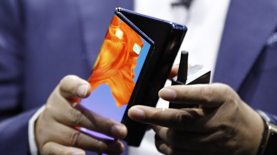 Huawei's new Mate X foldable 5G smartphone.