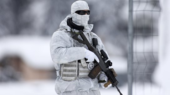 Security is always tight in Davos.