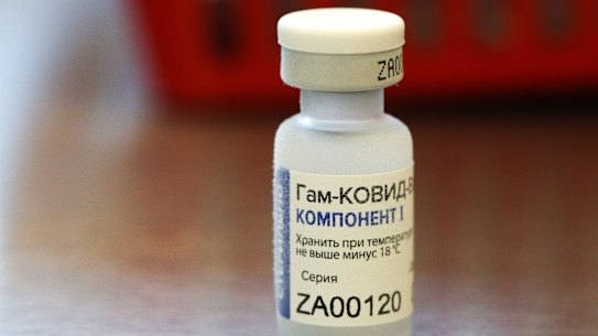 A vial of the ‘Gam-COVID-Vac’, also known as ‘Sputnik V’, COVID-19 vaccine, developed by the Gamaleya National Research Centre for Epidemiology and Microbiology and the Russian Direct Investment Fund at the City Clinic #68 in Moscow, Russia.