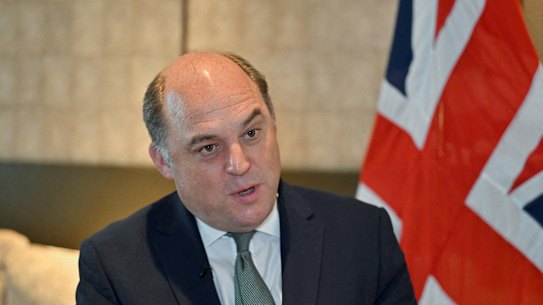 British Secretary of State for Defence Ben Wallace in Singapore on June 2.