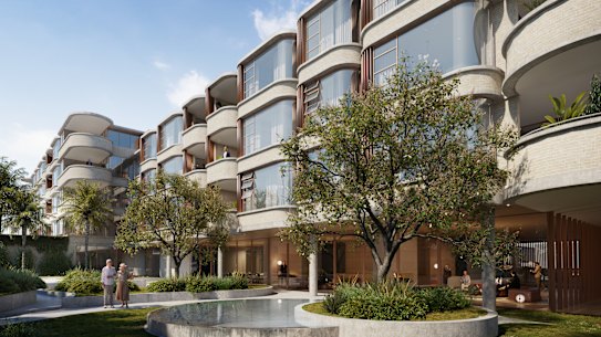 An artist’s impression of proposed new seniors housing in Vaucluse.