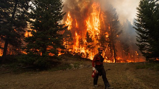 Bushfires raged in Canada fouling the air from North America to Europe.