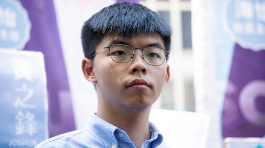 Hong Kong activist Joshua Wong has been banned from running in Hong Kong's local government elections next month.